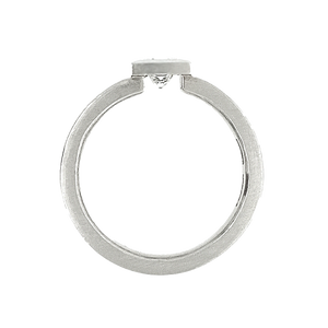 Platinum Princess Cut Diamond Geometric Engagement Ring