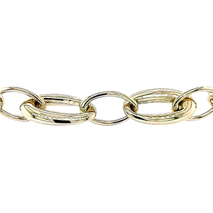 Yellow Gold Oval Link Chain