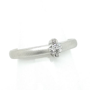 Platinum Matte Diamond Ring