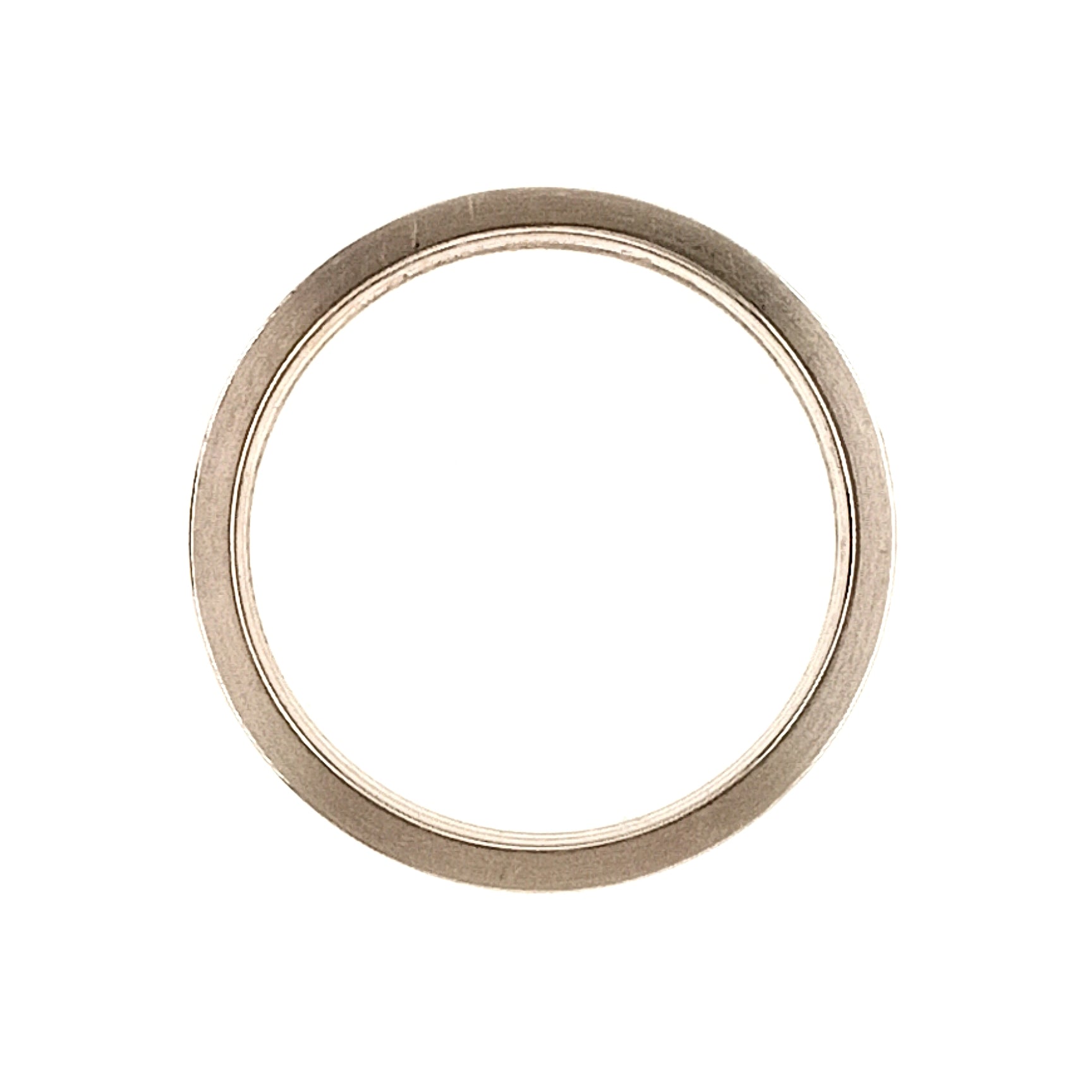 White and Rose Gold  3 Band Mens Wedding Ring