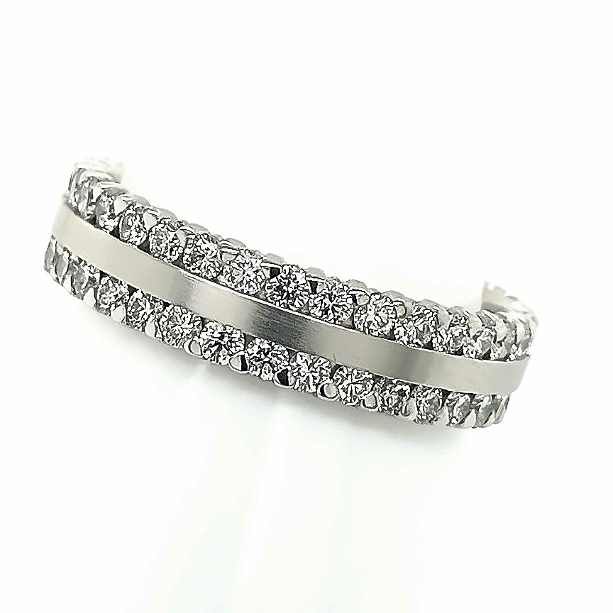 Platinum Fully Diamond Set Wedding Ring