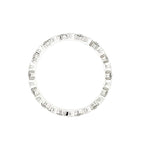 White Gold Comma Design Fully Set Diamond Ring