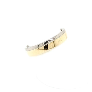 18ct Yellow and White Gold Stripe 5mm Ring