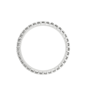 Platinum Diamond Double-Edge Fully Set Ring