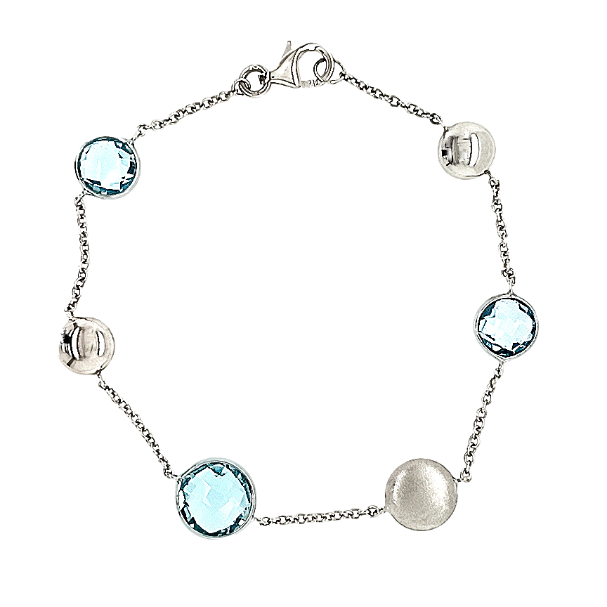 Natural White Topaz Bracelet, Three Line Bracelet, 925 Sterling Silver,  Topaz Jewelry, Tennis Bracelet, Handmade Bracelet, Anniversary Gift - Etsy