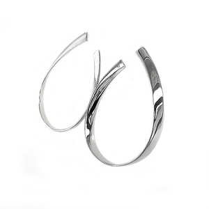 Silver Large Loop Earrings