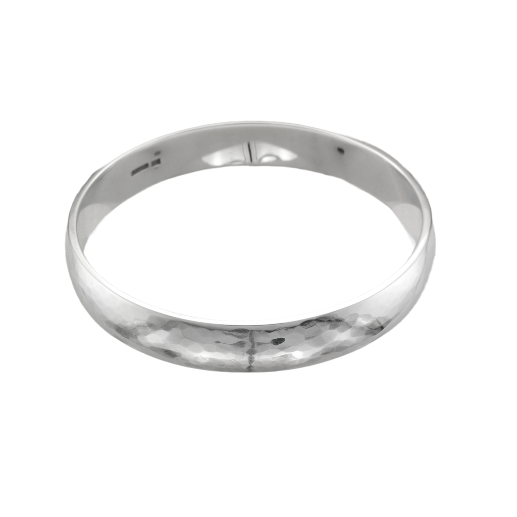 Silver Heavy Plannished Bangle