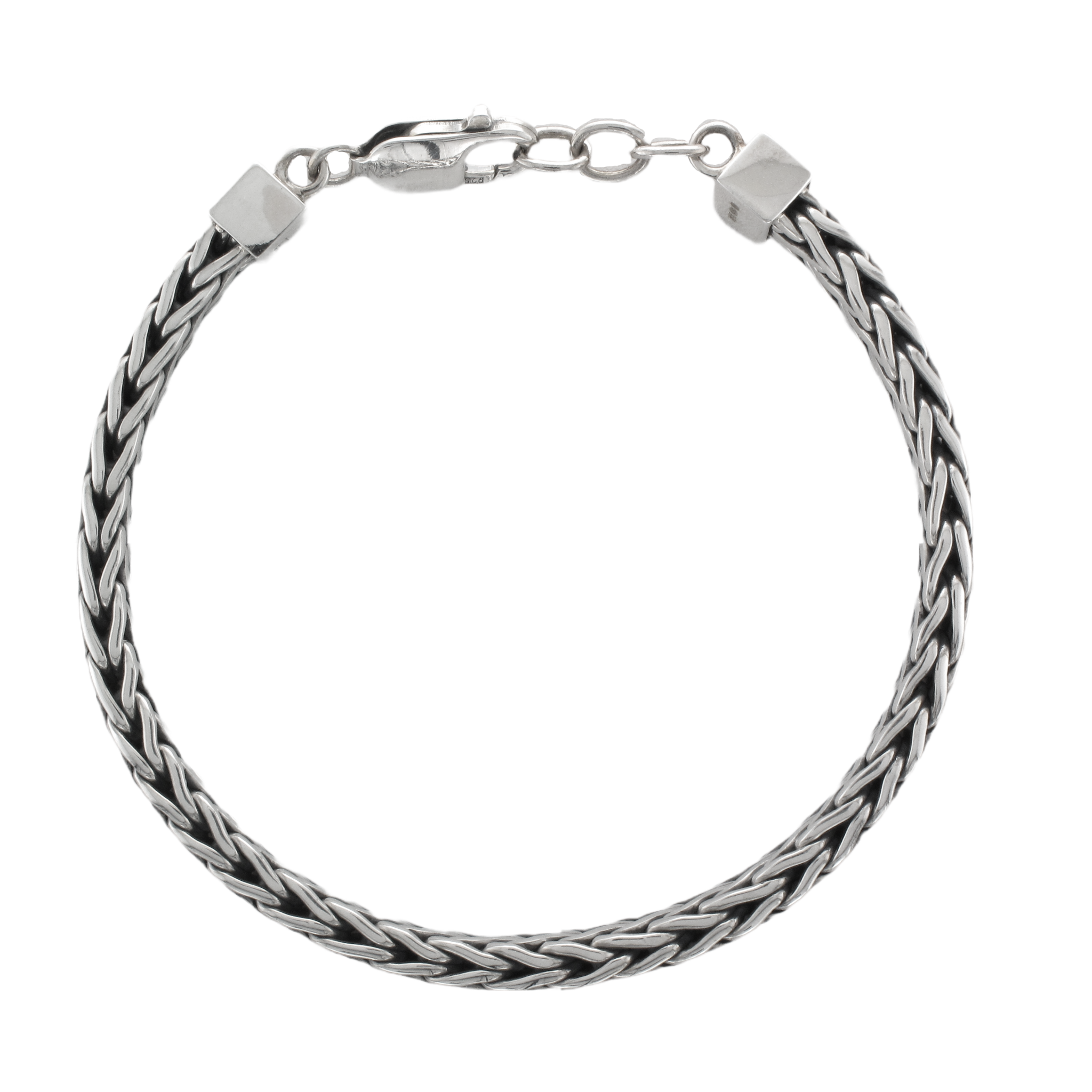 Men's Oxidised Silver Bracelet