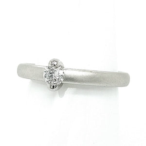 Platinum Matte Diamond Ring