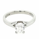Platinum XISS Ring Cushion-cut Diamond Ring