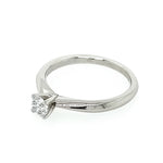 Platinum Four Claw Solitaire Diamond Ring