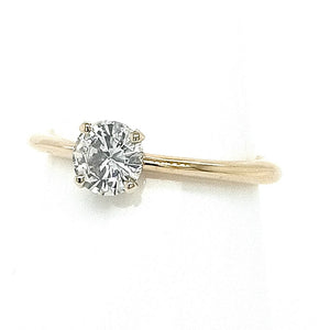 18ct Yellow Gold Four-Ever CLASSIC Solitaire Diamond Ring
