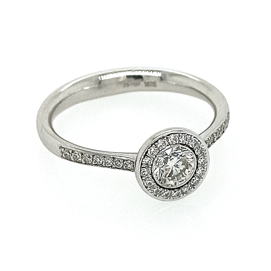 Platinum diamond AURA Ring