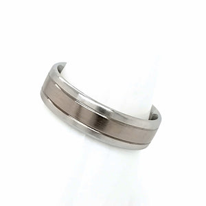 Platinum & 18ct White Gold Men's Wedding Ring
