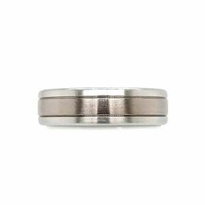 Platinum & 18ct White Gold Men's Wedding Ring