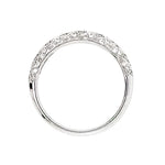 Platinum Spiral Pave Diamond Ring