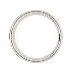 Platinum Concave Off-set Full Diamond Ring