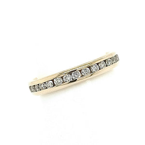 18ct Yellow Gold Full Channel Set Ring