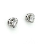 18ct White Gold Diamond Rosabella Stud Earrings