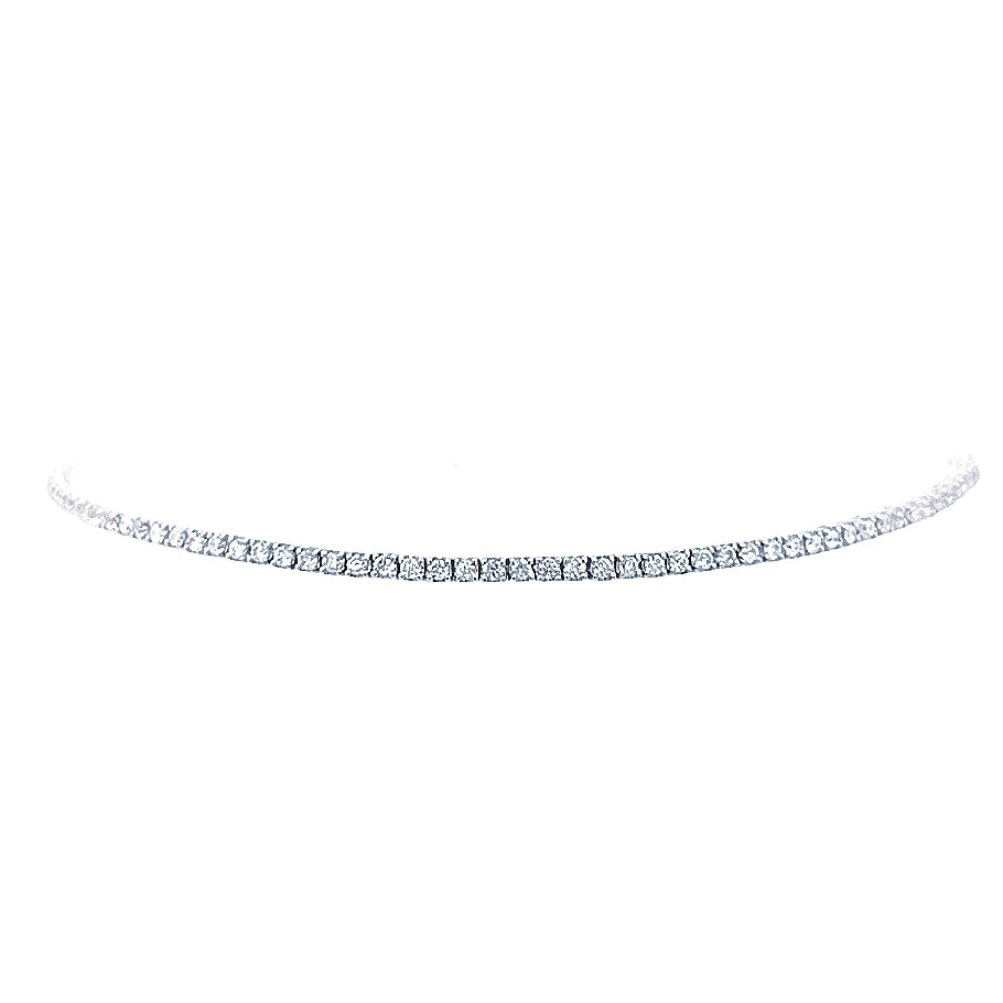 18ct White Gold Diamond Tennis Bracelet 1.48ct E/VS