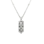 18ct White Gold Charlston Diamond Necklace