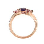 9ct Rose Gold Multi Stone Dress Ring