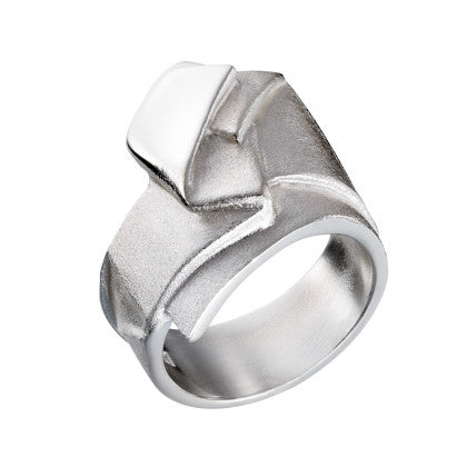 Silver Origami Ring by Lapponia of Helsinki - Andrew Scott