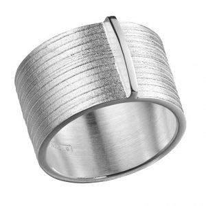 Silver Nile Riven Texture Ring by Lapponia of Helsinki - Andrew Scott
