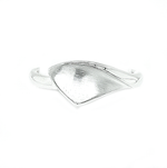 Silver Curve Triangle Ring