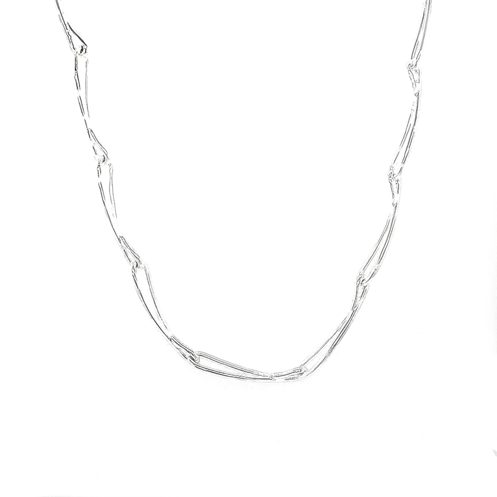 Silver Loop Wire Necklace