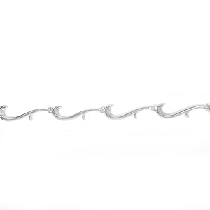 Silver Curve Tendril Necklace