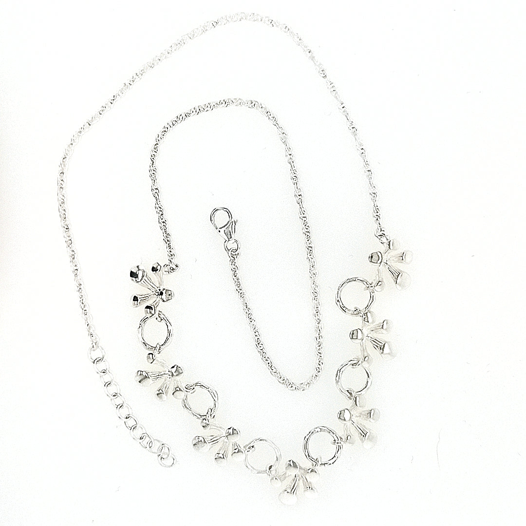 Silver Splat Chain Necklace