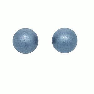 Dark Blue Sphere Stud Earrings