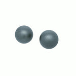 Grey Sphere Stud Earrings