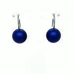 Royal Blue Large Ball Drop Earrings
