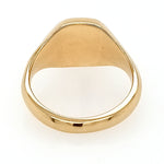 18ct Yellow Gold Soft Square Tapered Signet Ring