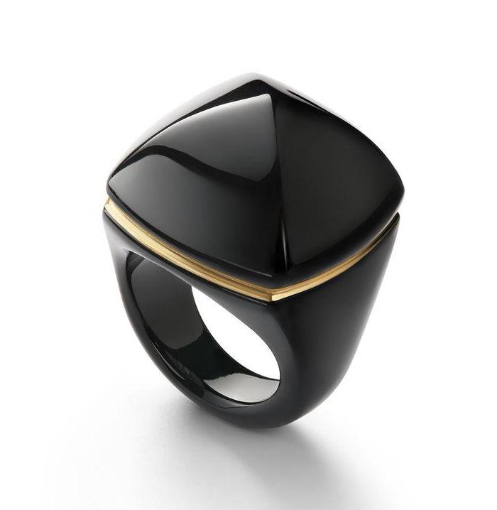 Baccarat Medicis Pop Black Crystal Ring - Andrew Scott