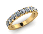 18ct Yellow Gold Brilliant-cut Diamond Half Eternity Ring - Andrew Scott