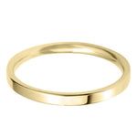 18ct Yellow Gold Mini Demi Ellipse Wedding Ring- Various Widths