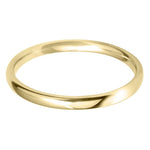 9ct Yellow Gold Mini Ellipse Wedding Ring- Various Widths