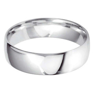 Platinum Mini Ellipse Wedding Ring- Various Widths