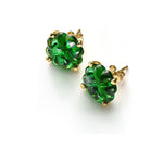 Baccarat Trefle Green Earrings