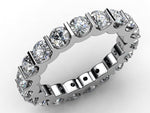 Platinum TRAPEZE Diamond Full Eternity Ring - Andrew Scott