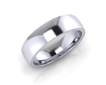Platinum FLAT ELLIPSE 6mm Men's Wedding Ring - Andrew Scott