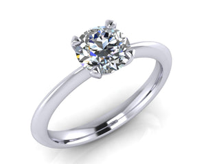 Platinum Four-Ever CLASSIC Brilliant-cut Diamond Ring - Andrew Scott