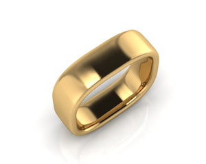 18ct Yellow Gold QUAD 6mm Men's Wedding Ring - Andrew Scott