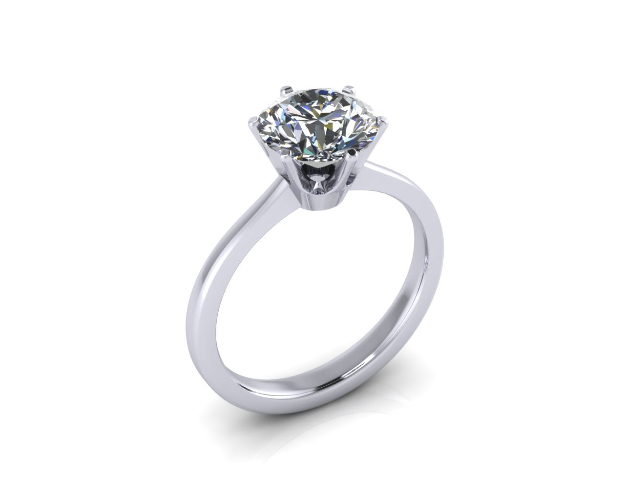 Platinum COURONNE Brilliant Cut Diamond Ring - Andrew Scott