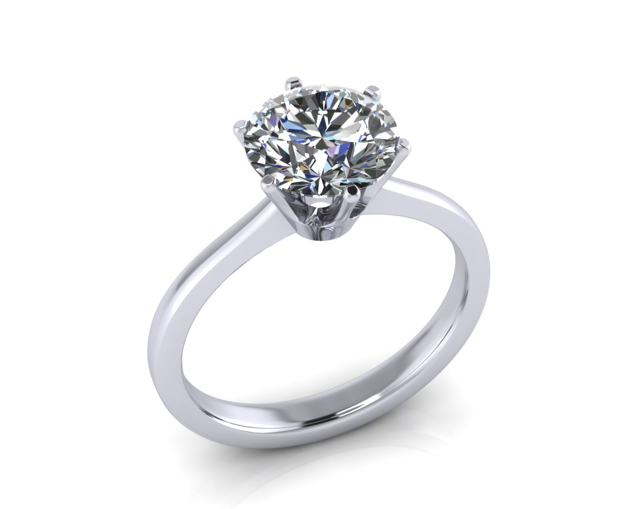 Platinum COURONNE Brilliant Cut Diamond Ring - Andrew Scott