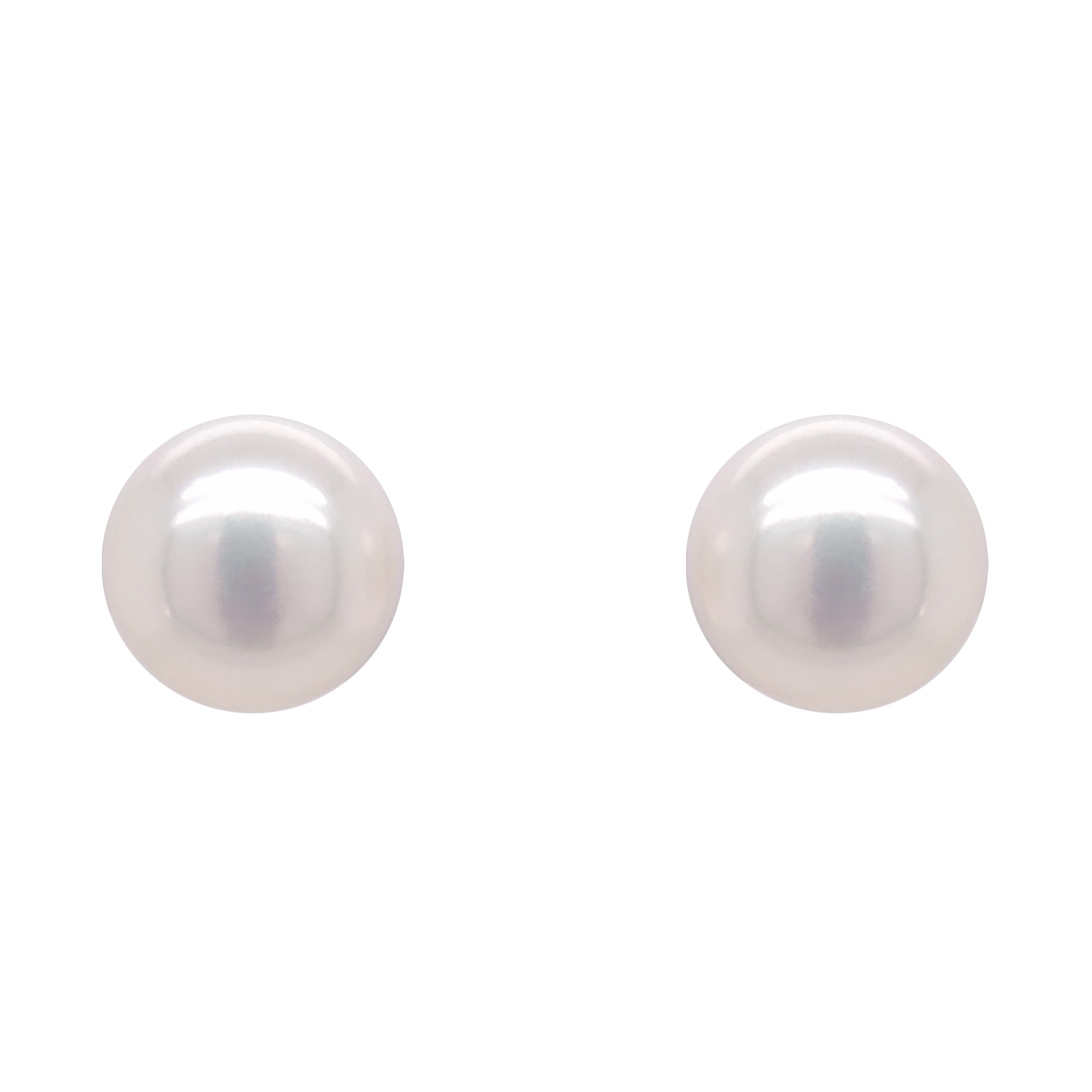 9ct Yellow Gold Freshwater Bouton Pearl Earrings